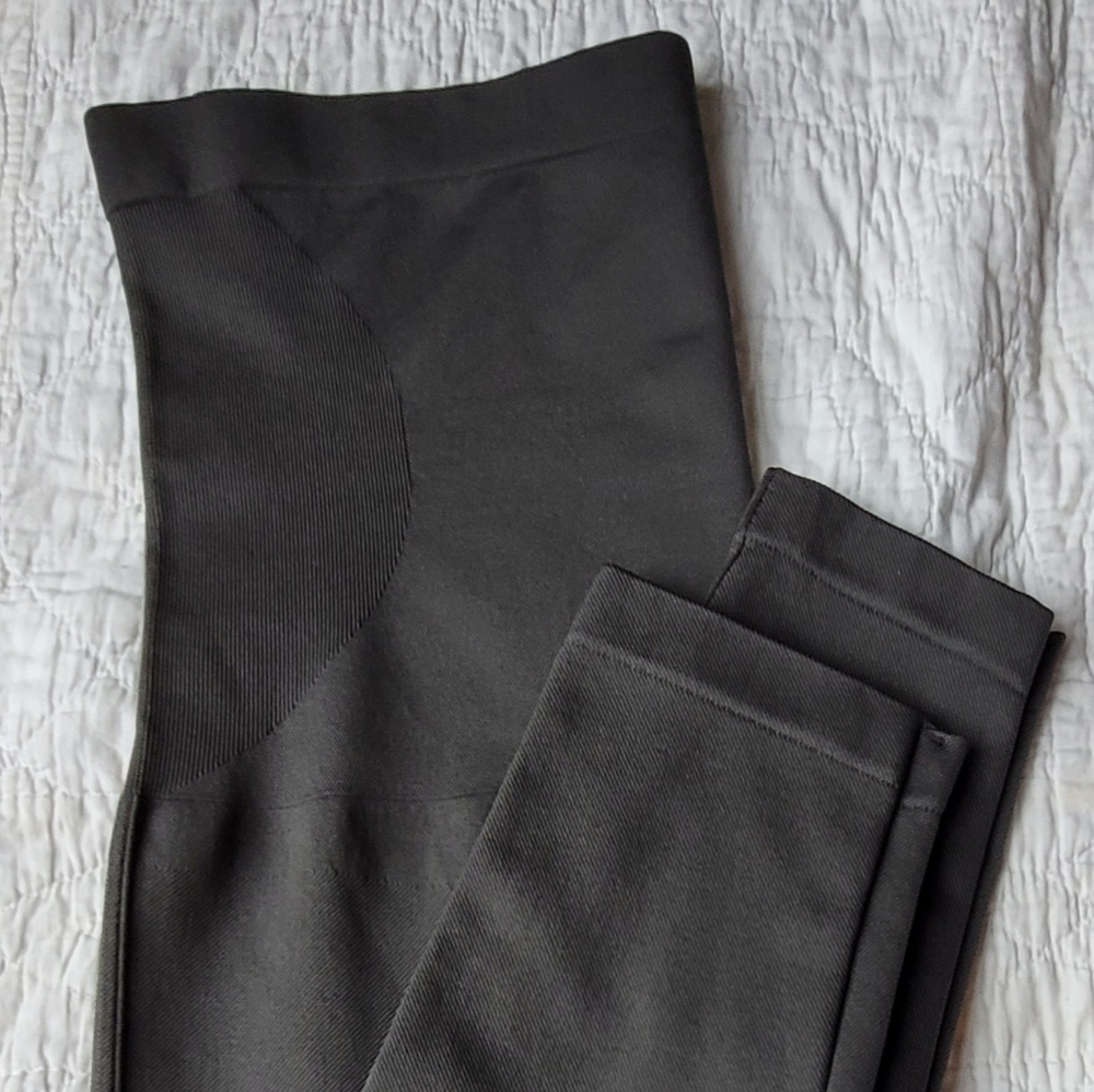 SHAPERMINT ESSENTIALS HIGH WAISTED SHAPING LEGGINGS GRAY PLUS 2XL - Picture 6 of 12